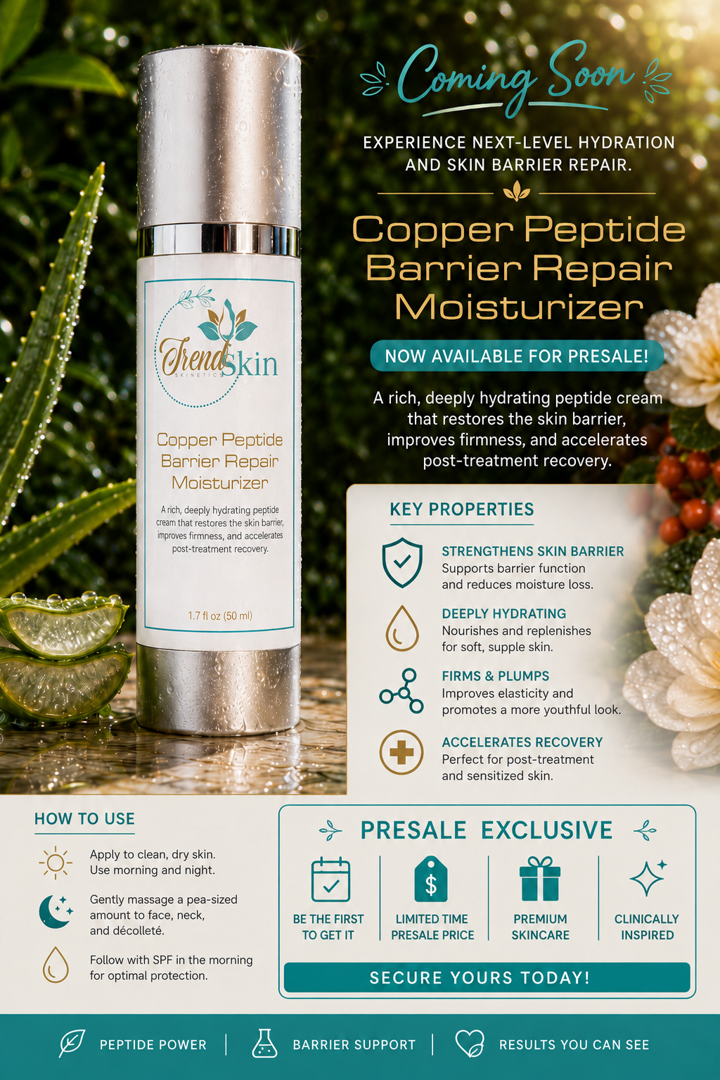 Copper Peptide Barrier Repair Moisture